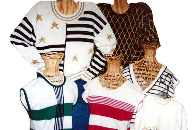 Sandee's Kwik Knits Drop Shoulder Sweaters Pattern Books Machine Knitting Sandy Cherry