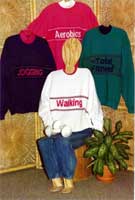 sandees kwik knits pattern book sweatshirt strips fitness designs for machine knitting