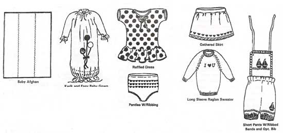 Baby Garments Pattern Books for Machine Knitting
