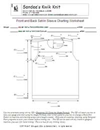 Designing 101 Set-In Sleeve Charting Worksheet Front & Back